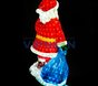 Световая фигура "Санта с мешком" 120*80*60 см из стекловолокна