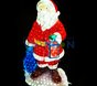 Световая фигура "Санта с мешком" 120*80*60 см из стекловолокна